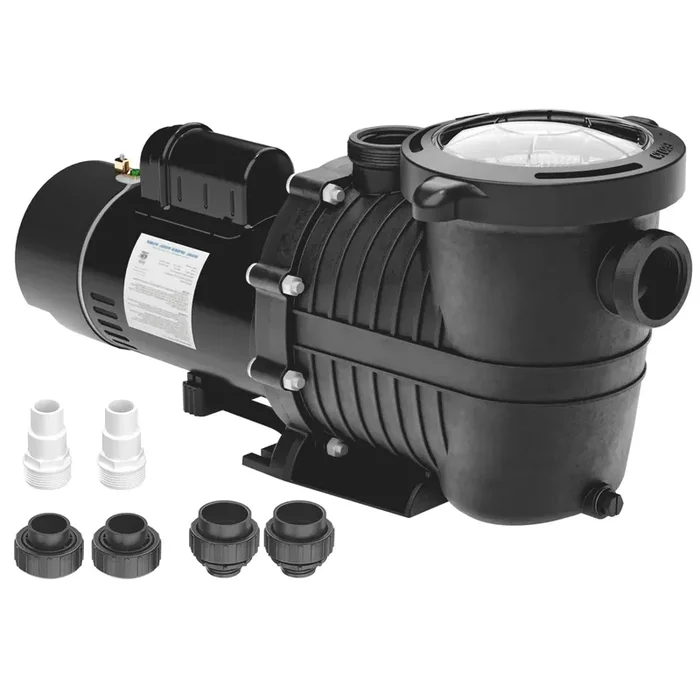 1.5 Hp Dual Speed Pool Pump 4680Gph Max Flow 43Ft Head Lift Doe-Compliant 1.25/1.5/2‘ Fittings Pool Pump For Above Gr