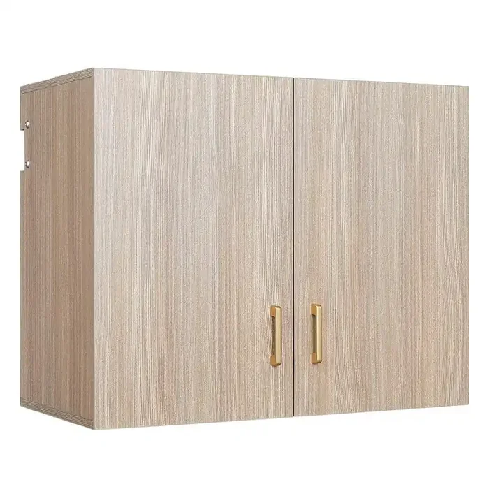 15.75 in. W x 29.9 in. D x 24 in. H Bathroom Storage Wall Cabinet in Light Brown