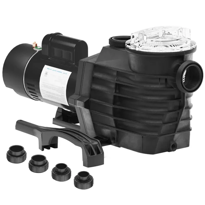 2.5 Hp Dual Speed Pool Pump 6240Gph Max Flow 79Ft Head Lift Doe-Compliant 1.5‘ And 2‘ Fittings Pool Pump For Ingroun