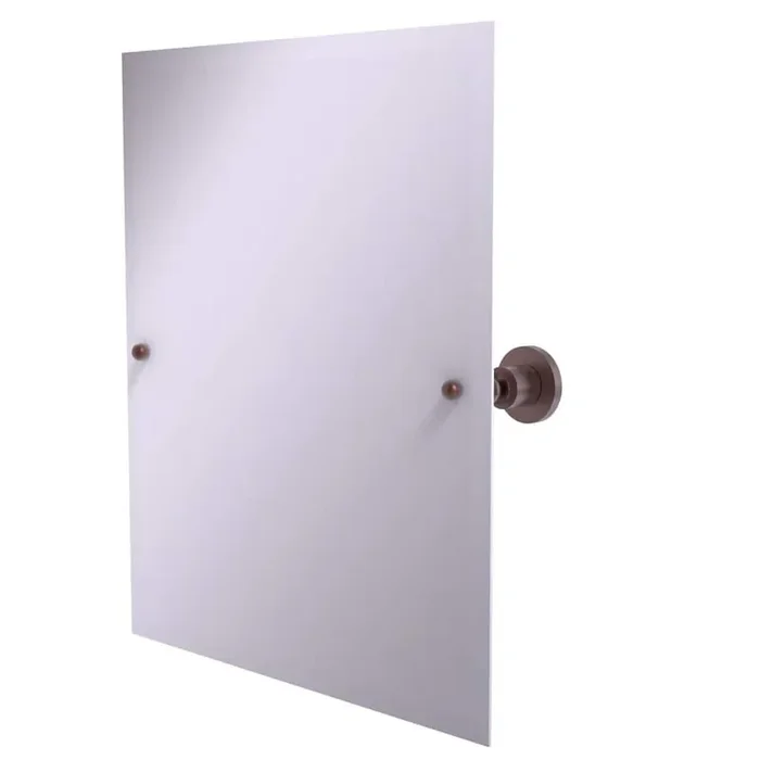 21 in. x 26 in. Astor Place Frameless Rectangular Tilt Mirror with Beveled Edge in Antique Copper
