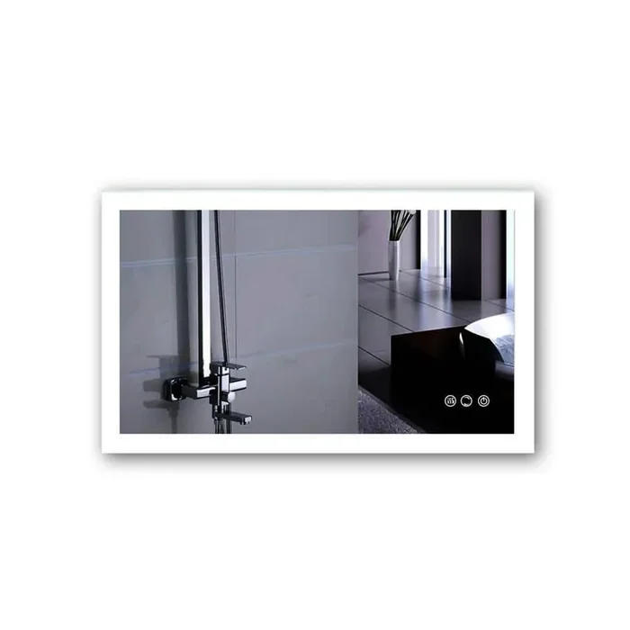 40 in. W x 24 in. H Rectangular Frameless LED Wall Mount Anti-Fog Dimmable Bathroom Vanity Mirror