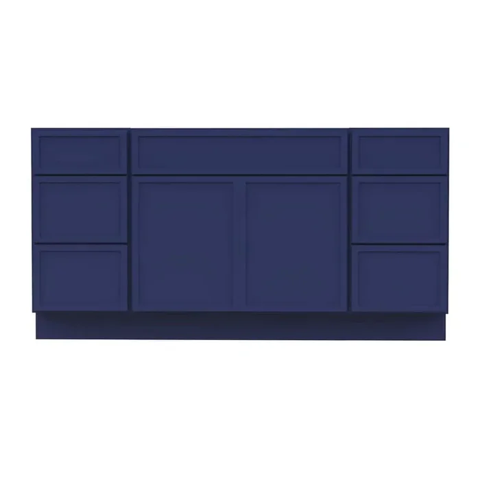 66 in. W x 21 in. D x 32.5 in. H Bath Vanity Cabinet without Top in Blue