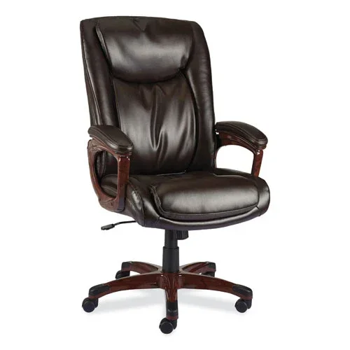 Alera Darnick Series Manager Chair, Supports Up To 275 Lbs, 17.13 ” To 20.12 ” Seat Height, Brown Seat/back, Brown Base