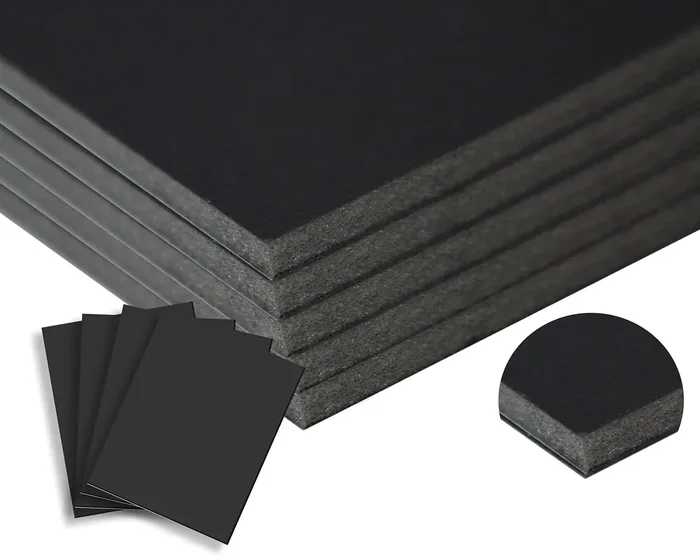 Black Foam Board 18X24 100Pk Foam Core Boards 18X24 Foamboard,3/16 Thick Foam Poster Board Foamcore,Large Foam Board.Acid Free F