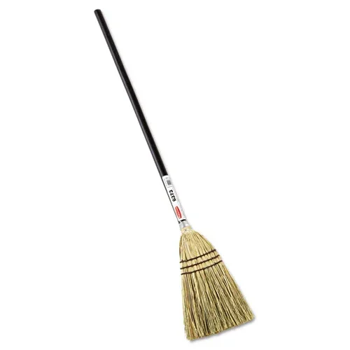 Corn-fill Broom, Corn Fiber Bristles, 38 ” Overall Length, Brown