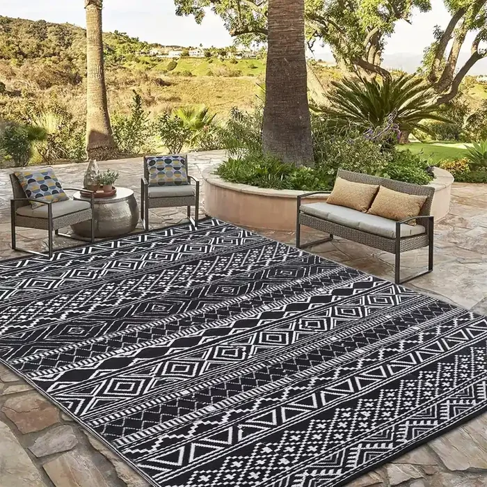 Cozyloom Outdoor Rug 5X8 Ft Waterproof Reversible Mat For Patio Clearance Camping Rv Plastic Straw Rug Outside Indoor Outdoor Ar