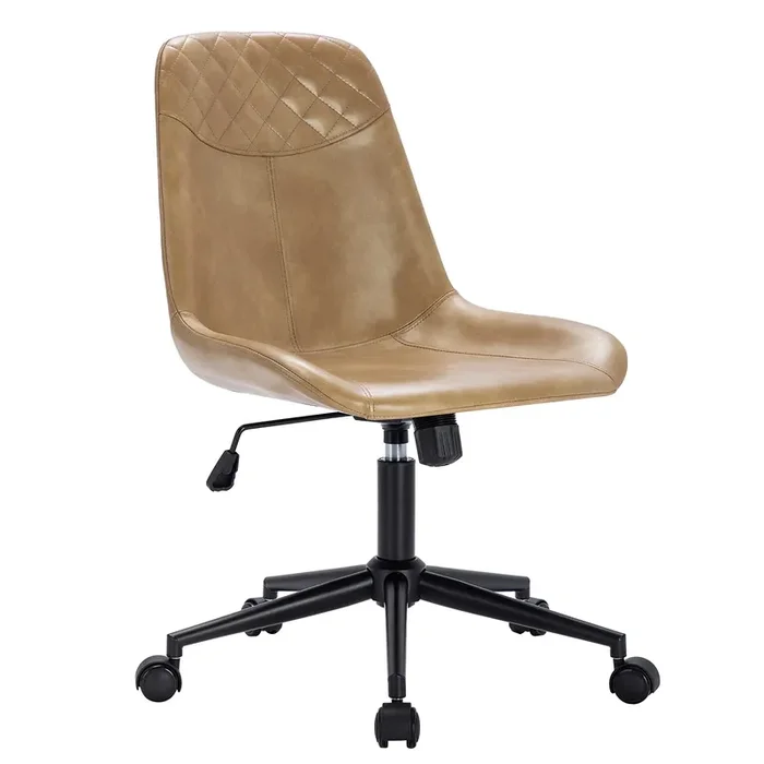 Duhome Modern Pu Leather Office Chair Desk Chair Swivel Computer Chair Grey