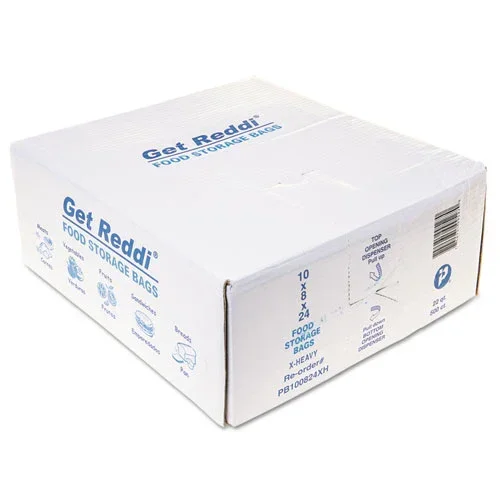 Food Bags, 22 Qt, 1.2 Mil, 10 ” X 24 “, Clear, 500/carton