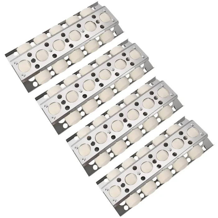 Gassaf Heat Plate Replacement For Select Turbo Gas Grill Models, 16.5 Inch 4 Pcs Stainless Steel Heat Plate,Heat Tent,Burner Cov