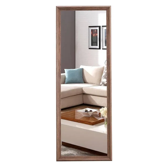 Generation 3-Solid Wood Frame Wall Mounted Full Length Mirror, Fitting Mirror, Floor Standing Large Mirror with Bracket