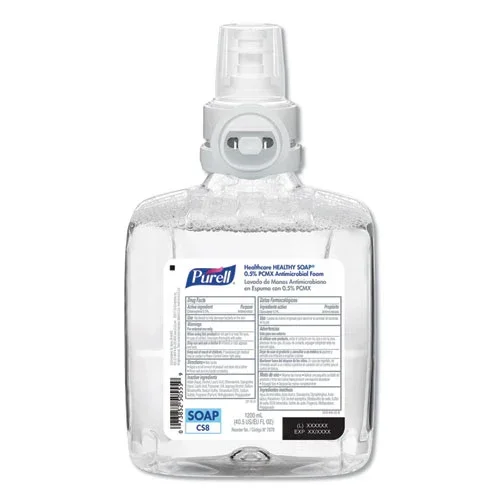 Healthcare Healthy Soap 0.5% Pcmx Antimicrobial Foam, For Cs8 Dispensers, Light Floral Scent, 1,200 Ml, 2/carton