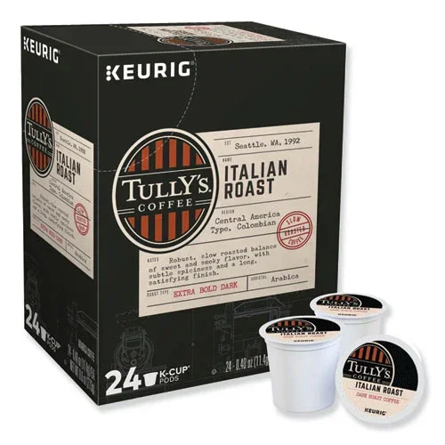 Italian Roast Coffee K-cups, 24/box