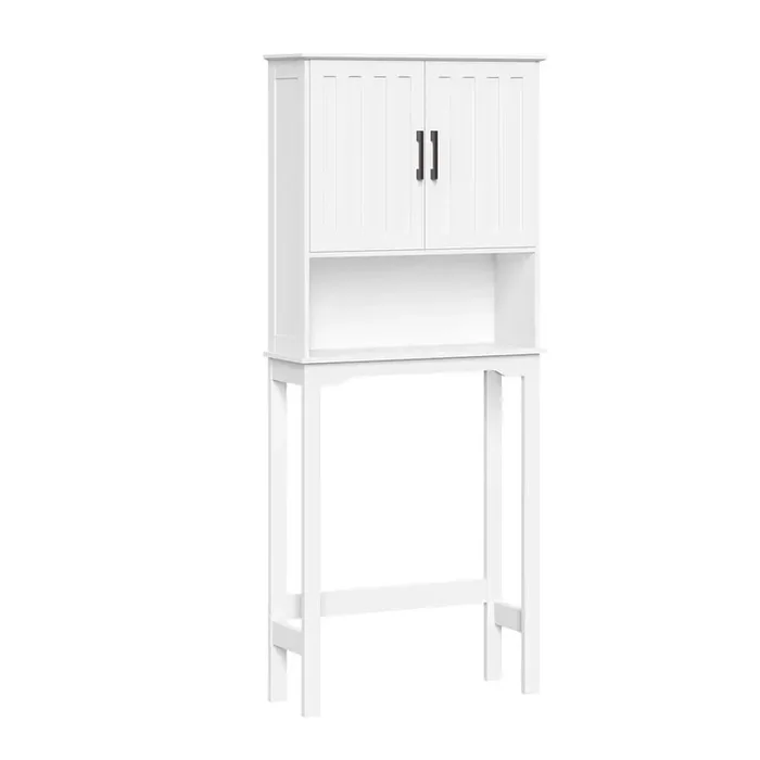 Monroe 27.38 in. W x 9.19 in. D x 63.75 in. H Over the Toilet Storage Spacesaver Bathroom Medicine Storage Cabinet