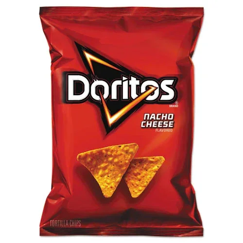 Nacho Cheese Tortilla Chips, 1.75 Oz Bag, 64/carton