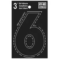 NUMBER HOUSE 6 3IN VINYL BLK – Case of 10
