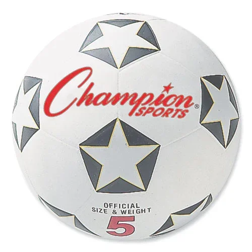 Rubber Sports Ball, For Soccer, No. 5 Size, White/black