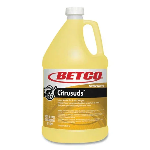 Symplicty Citrusuds Manual Dishwashing Detergent, Lemon Scent, 1 Gal Bottle, 4/carton