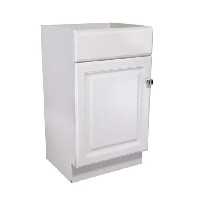 Wyndham 18 in. 1-Door Bath Vanity Cabinet Only in White (Ready to Assemble)