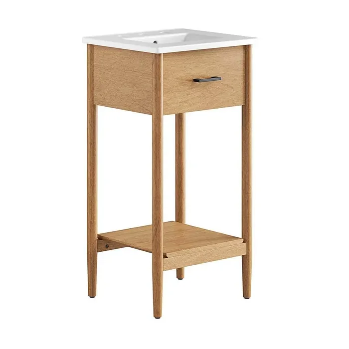 Zaire 18 in. W x 16 in. D x 34 in. H Bath Vanity Cabinet without Top in Natural White